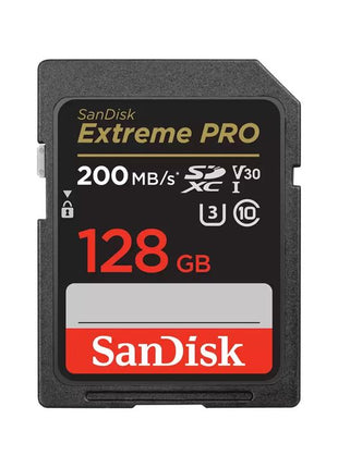 Sandisk Extreme Pro SDXC 128GB 200MB/S UHS-I MEMORY CARD - Actiontech