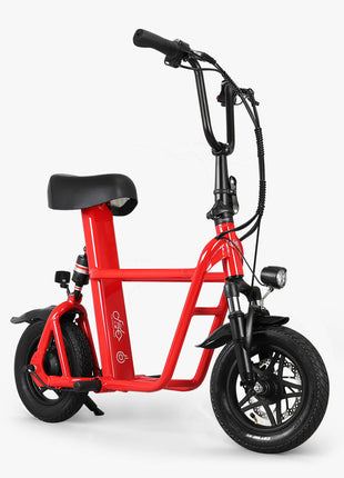 Fiido Q1S - Seated Electric Scooter - Red - Actiontech