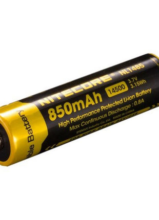 NITECORE 14500 RECHARGEABLE LITHIUM-ION BATTERY (3.7V, 850mAh) - Actiontech