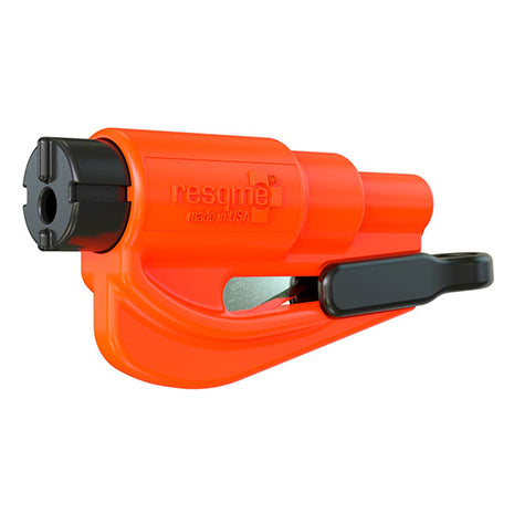 resqme® Car Escape Tool, Seatbelt Cutter / Window Breaker - Orange - Actiontech