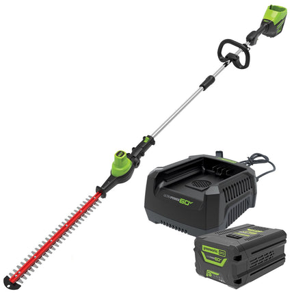 Greenworks 60V Pro Brushless Pole Hedge Trimmer Kit