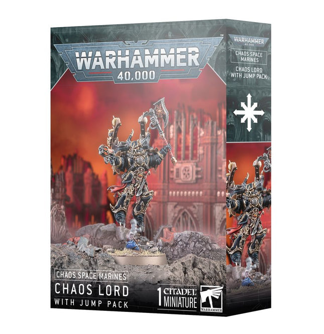 Warhammer 40K 43-101 Chaos Space Marines - Chaos Lord with Jump Pack