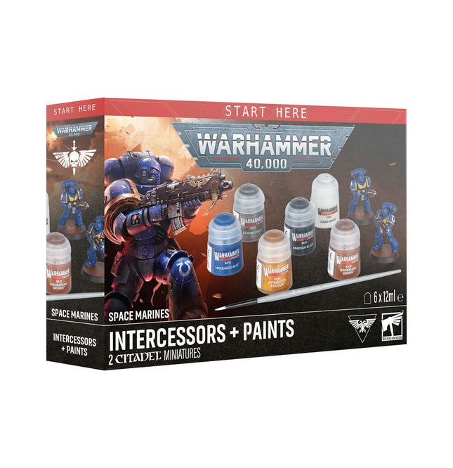 Warhammer 40K 60-11 Space Marines: Intercessors + Paints