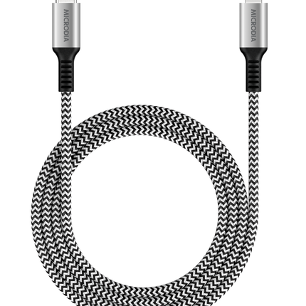 MICRODIA ExeCable™ Tweed PD60W USB-C to Lightning Cable 2.6m - Zebra