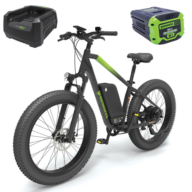 Greenworks 60V Pro 26” Fat Tyre Electric Mountain Bike