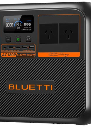 BLUETTI AC180P Portable Power Station | 1,800W 1,152Wh - Actiontech