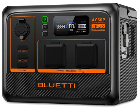 BLUETTI AC60P Portable Power Station | 600W 504Wh - Actiontech