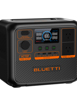 BLUETTI AC70P Portable Power Station + PV120 Solar Panel - Actiontech