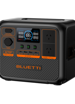 BLUETTI AC70P Portable Power Station | 1,000W 864Wh - Actiontech