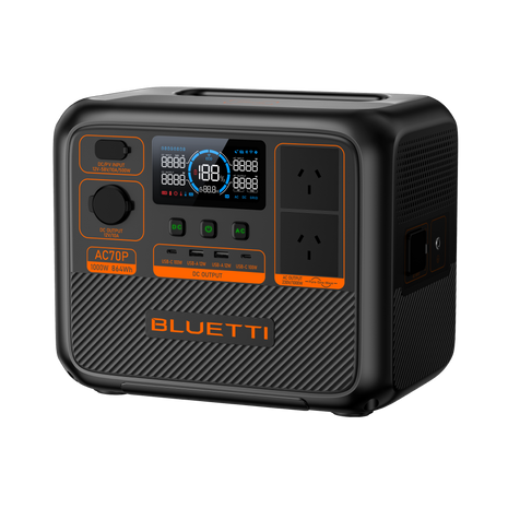 BLUETTI AC70P Portable Power Station | 1,000W 864Wh - Actiontech