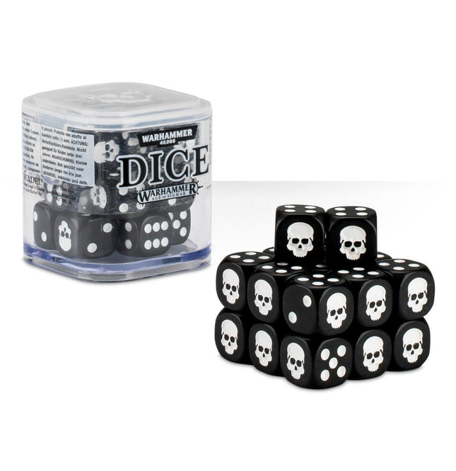 Warhammer 65-36 Dice Set (20 x 12mm Dice) - Black
