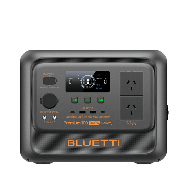 BLUETTI Premium 100 V2 Portable Power Station | 2,000W 1,024Wh