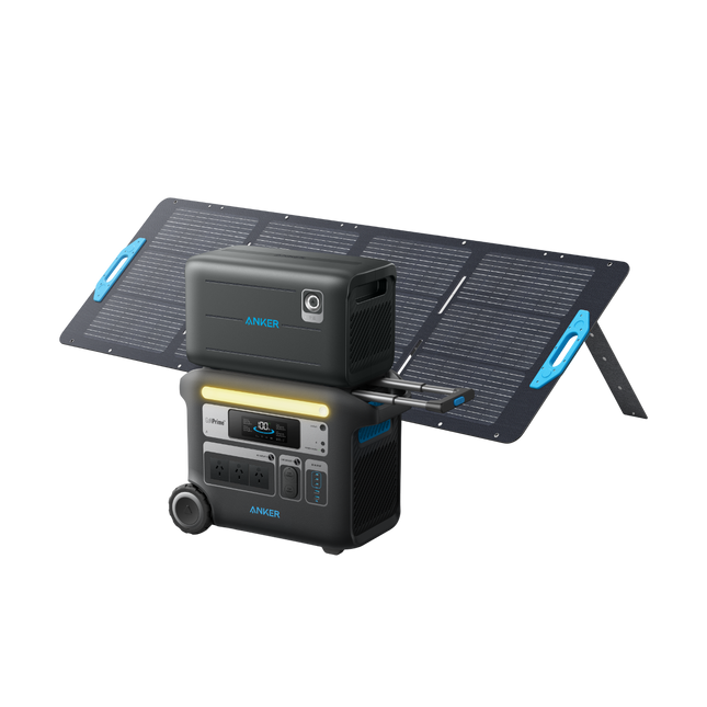 Anker SOLIX F2000 + Expansion Battery + 200W Solar Panel
