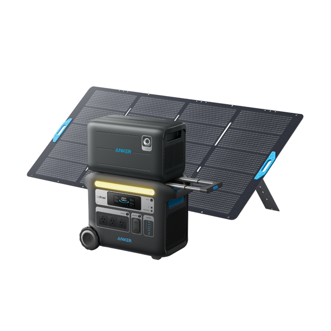 Anker SOLIX F2000 + Expansion Battery + 400W Solar Panel