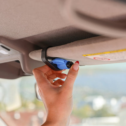 resqme® Car Escape Tool, Seatbelt Cutter / Window Breaker - Blue