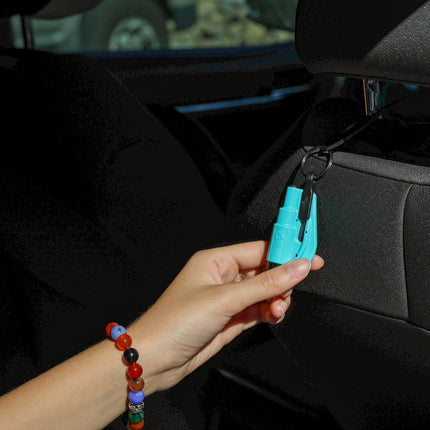 resqme® Car Escape Tool, Seatbelt Cutter / Window Breaker - Teal