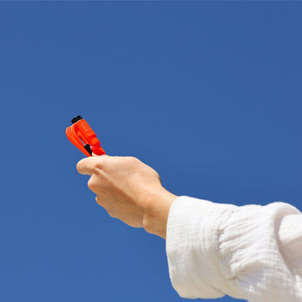 resqme® Car Escape Tool, Seatbelt Cutter / Window Breaker - Orange