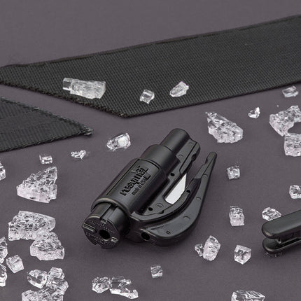 resqme® Car Escape Tool, Seatbelt Cutter / Window Breaker - Black