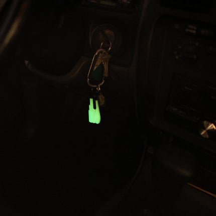 resqme® Car Escape Tool, Seatbelt Cutter / Window Breaker - Glow In The Dark
