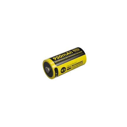 NITECORE LI-ION RECHARGEABLE USB-C 16340 BATTERY 950MAH 3.6V