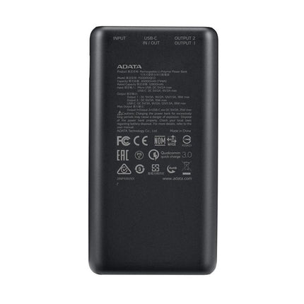 Adata P20000QCD Powerbank 20000MAH Black