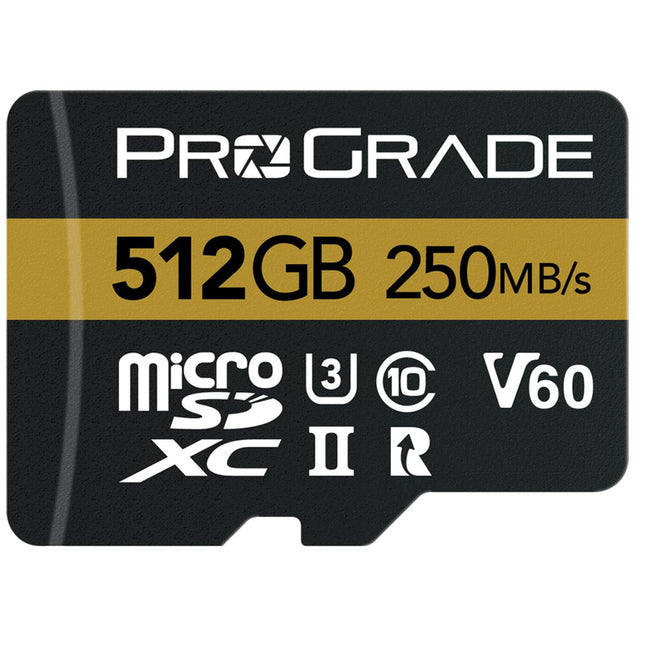 Prograde Digital Micro SDXC Gold UHS-II 512GB R250MB/S W130MB/S V60