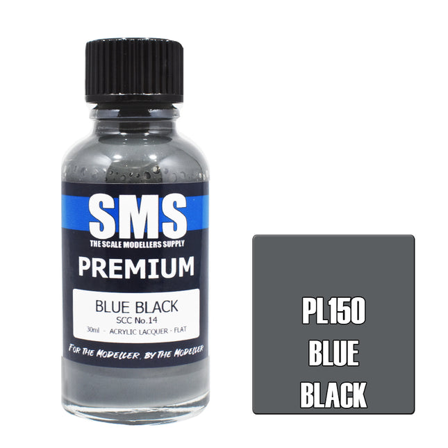 Air Brush Paint 30ml Premium Blue Black Scc No.14  Acrylic Lacquer Scale Modellers Supply