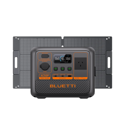 BLUETTI AC50P + 100W Solar Panel