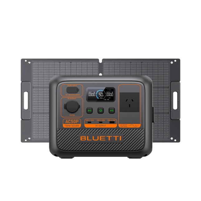 BLUETTI AC50P + 100W Solar Panel