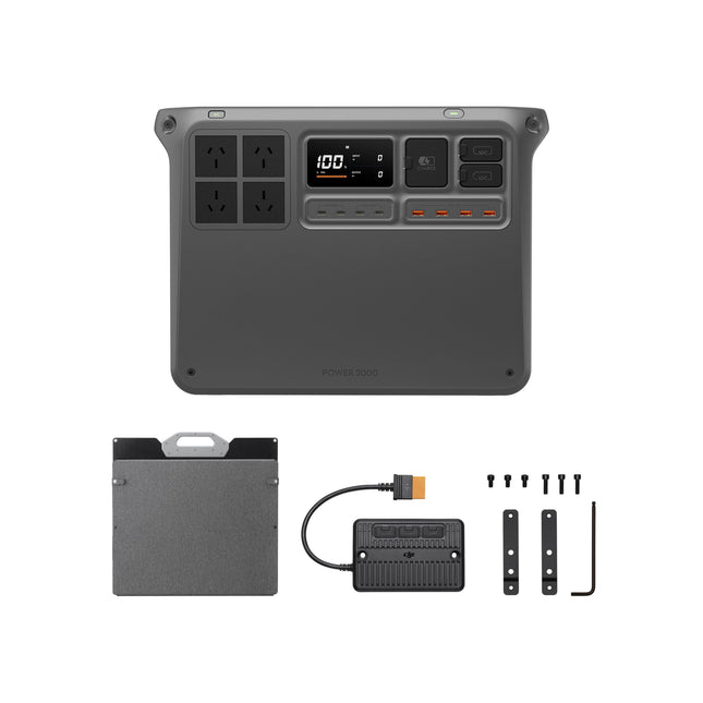 DJI Power 2000 + 220W Foldable Solar Panel Combo