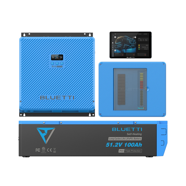 BLUETTI RV5 + B4810 Battery + Epanel & Epad