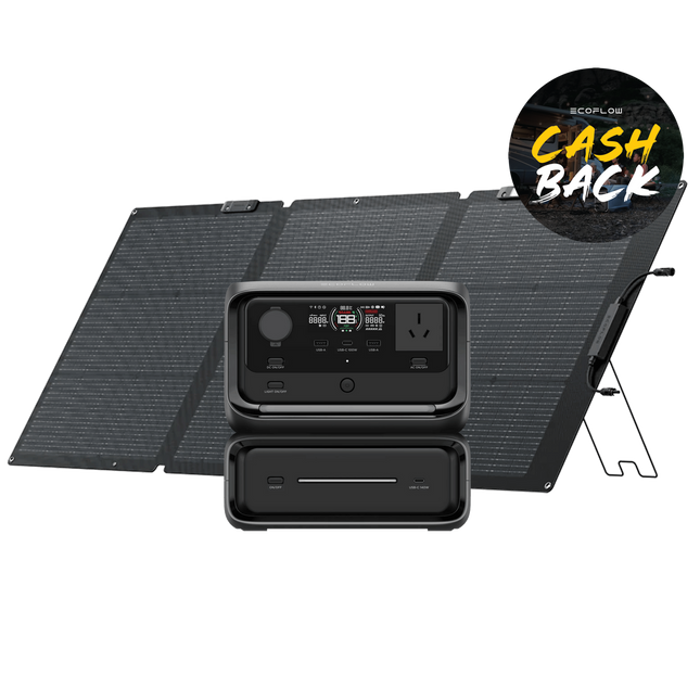 EcoFlow River 3 Max + 160W Lightweight Solar Panel