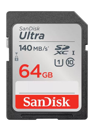 Sandisk Ultra SDXC 64GB 140MB/S UHS-I C10 MEMORY CARD - Actiontech