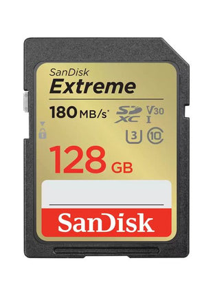 Sandisk Extreme SDXC 128GB 180MB/S UHS-I MEMORY CARD - Actiontech