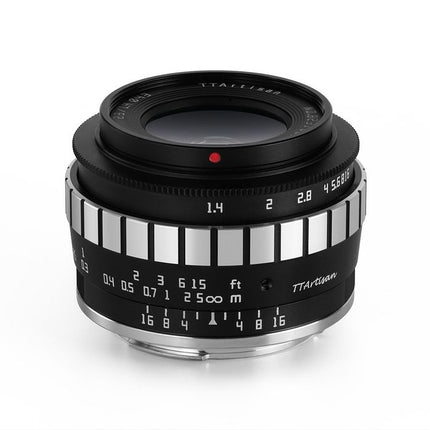 TTARTISAN 23MM F1.4 APS-C SONY E BLACK SILVER - Actiontech