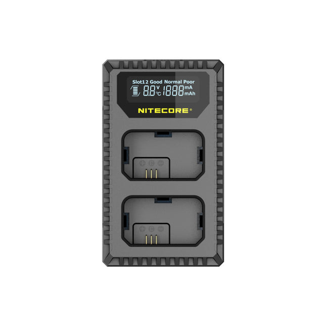 NITECORE USN1 DUAL-SLOT USB TRAVEL CHARGER FOR SONY NP-FW50 LI-ION BATTERIES
