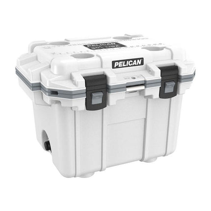 PELICAN 30QT ELITE COOLER WHITE GREY 28.4 LITRES