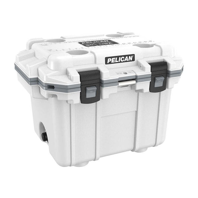 PELICAN 30QT ELITE COOLER WHITE GREY 28.4 LITRES