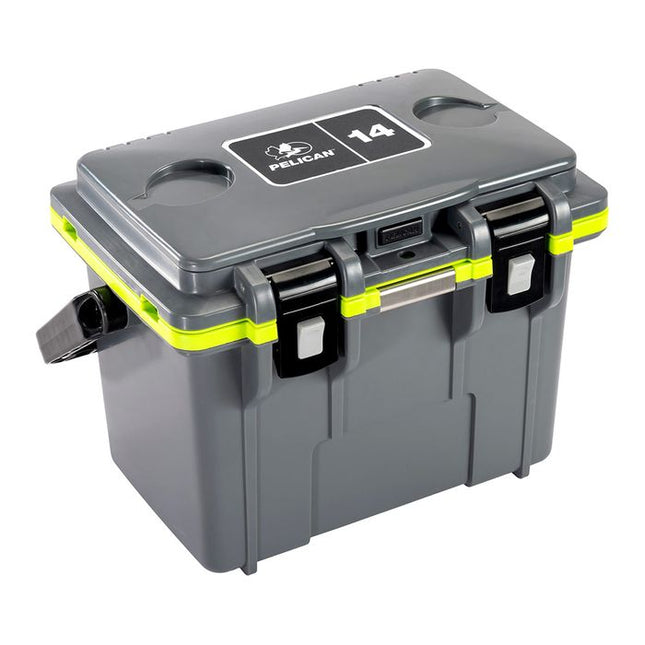 PELICAN 14QT PERSONAL COOLER DARK GREY GREEN 13.2 LITRES