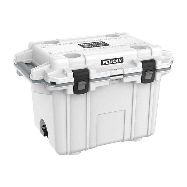 PELICAN 50QT ELITE COOLER WHITE GREY 47.3 LITRES