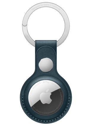 Apple AirTag Leather Key Ring - Baltic Blue - Actiontech