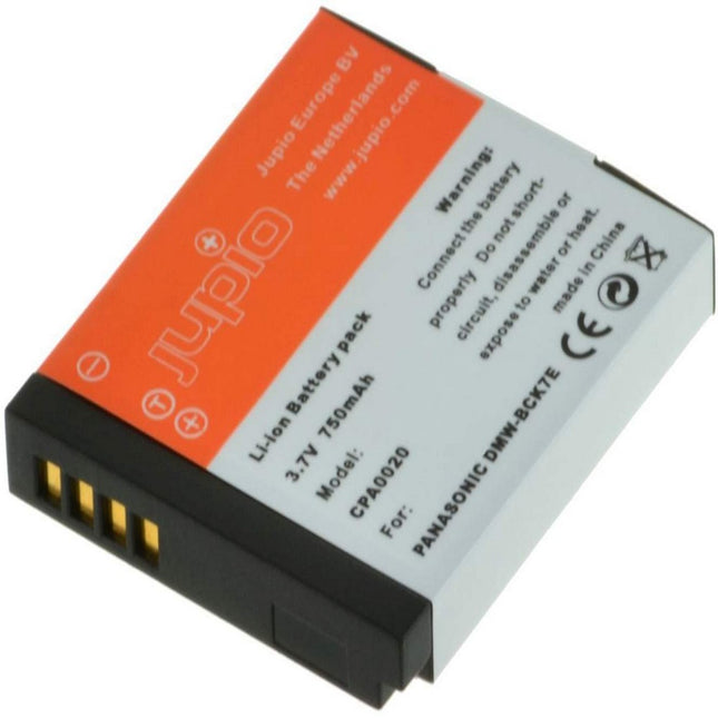 JUPIO CAMERA BATTERY PANASONIC DMW-BCK7E 3.7V 750MAH - Actiontech