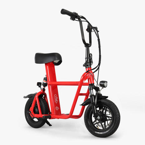 Fiido Q1S - Seated Electric Scooter - Red - Actiontech