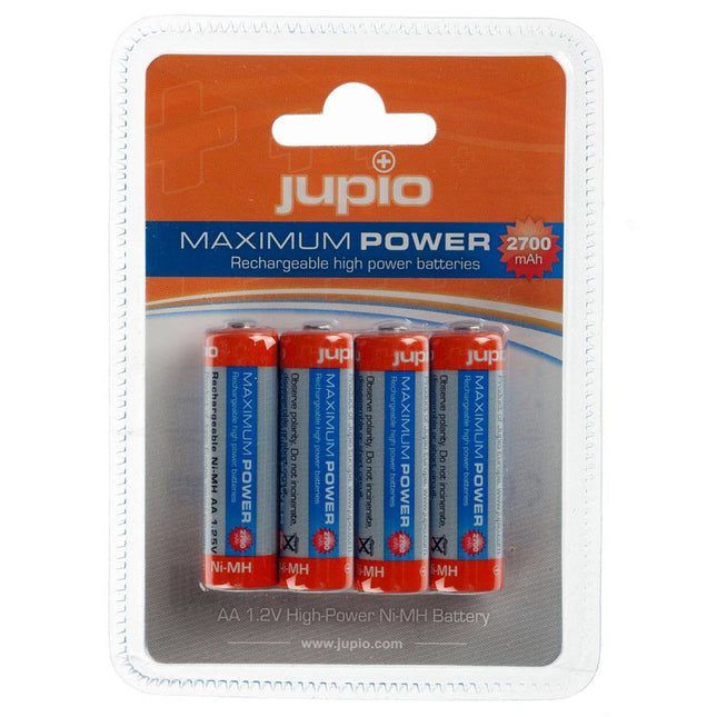 JUPIO RECHARGABLE BATTERY AA 2700MAH 4PK - Actiontech