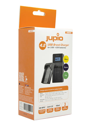 JUPIO NIKON / FUJI / OLYMPUS BRAND 3.7V - 4.2V USB CHARGER - Actiontech