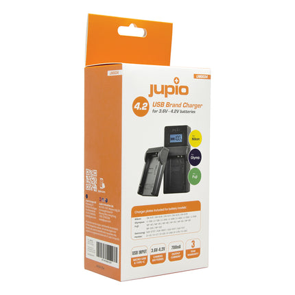 JUPIO NIKON / FUJI / OLYMPUS BRAND 3.7V - 4.2V USB CHARGER - Actiontech