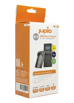 JUPIO NIKON / FUJI / OLYMPUS BRAND 7.4V - 8.4V USB CHARGER - Actiontech
