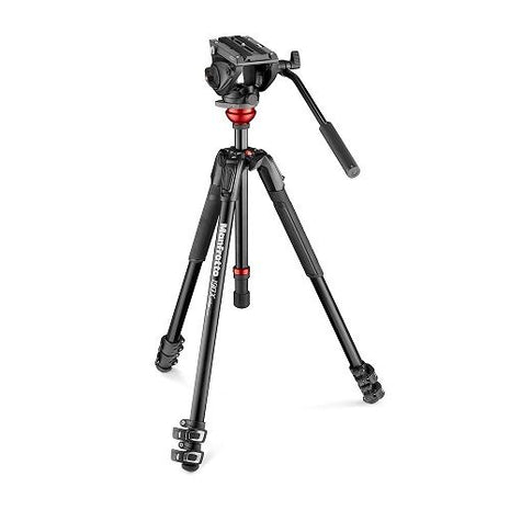 MANFROTTO 500 FLUID VIDEO HEAD WITH 190X VIDEO ALU TRIPOD - Actiontech