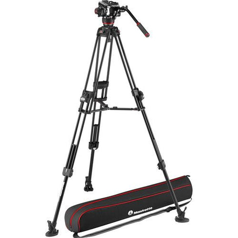 MANFROTTO 504X FLUID VIDEO HEAD & 645 FAST TWIN ALU TRIPOD - Actiontech