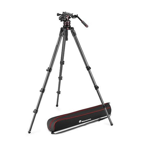 MANFROTTO NITROTECH 612 VIDEO HEAD & CARBON TALL SNGL TRIPOD - Actiontech